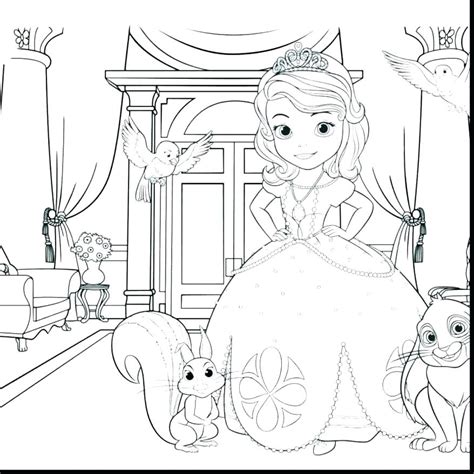 Sofia The First Printable Coloring Pages At Free