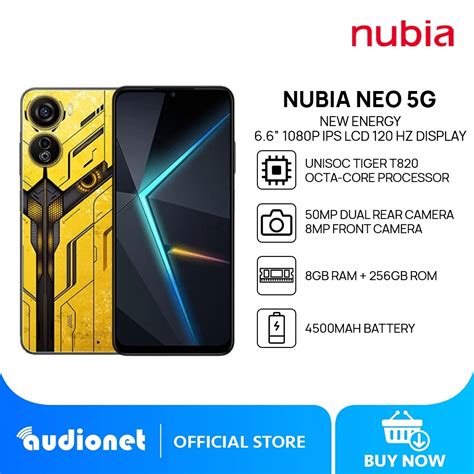 Zte Nubia Neo G Smartphone Gb Gb Hz Display Mah Shopee