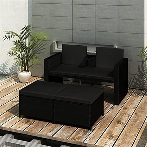 Gecheer 3 TLG Gartenlounge Garten Lounge Set Mit Auflagen