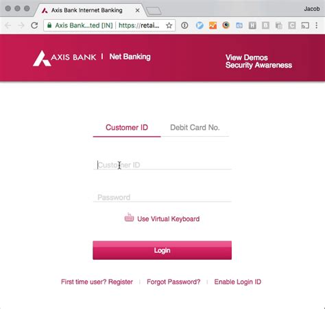 Not Working In Axis Bank Site Wpsportal