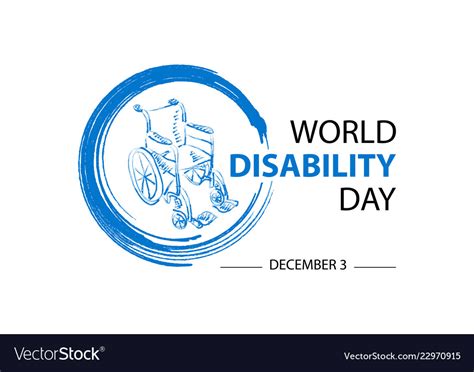 World Disability Day Concept Royalty Free Vector Image