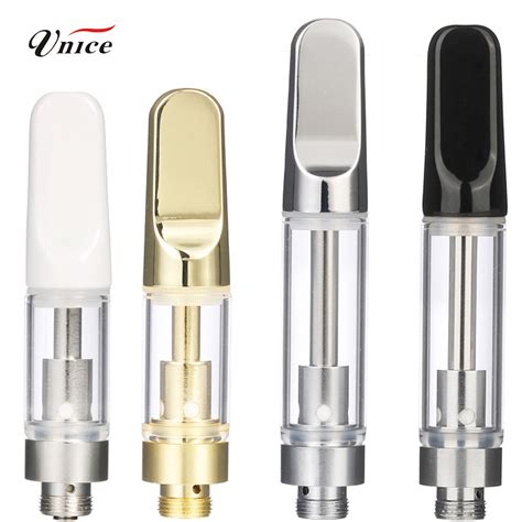 Hot Selling Ceramic Coil Vape Cartridges 20mm Holes Glass Thick Oil Atomizers 510 Thread