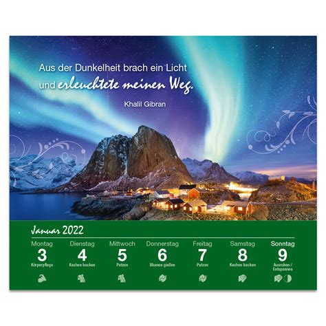 Tischkalender Kraftquelle Natur Mit Mondkalender Lingenverlag De