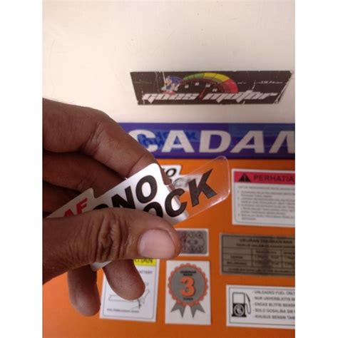 Jual STIKER STICKER MONOSHOCK SET SATRIA 2TAK LUMBA KOTAK NON ORIGINAL