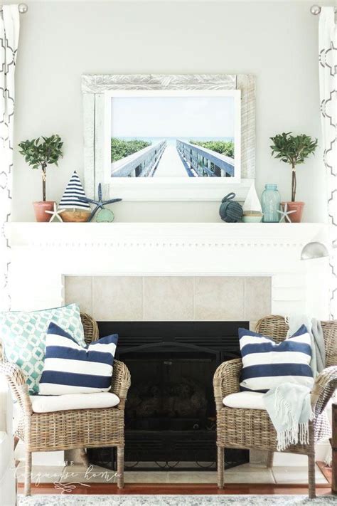 48 Amazing Summer Mantle Decoration Ideas Roledecor Fireplace