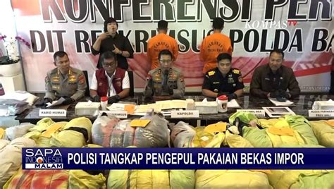 Polisi Tangkap 2 Pengepul Pakaian Bekas Impor Di Tabanan Bali Video