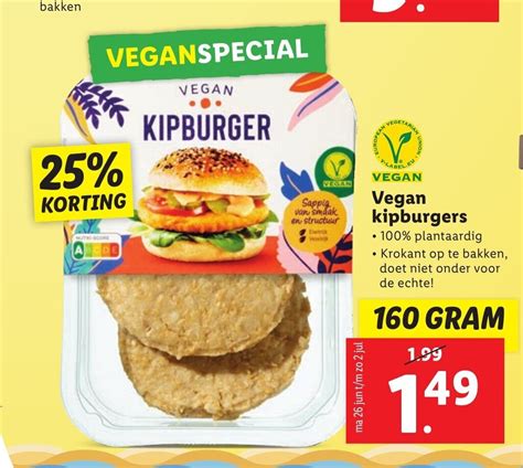 Vegan Kipburgers Aanbieding Bij Lidl