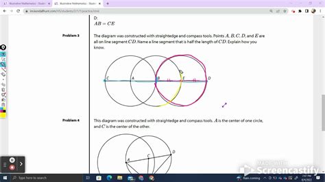 Illustrative Math Geometry Unit 1 Lesson 1 Student Practice ANSWERS