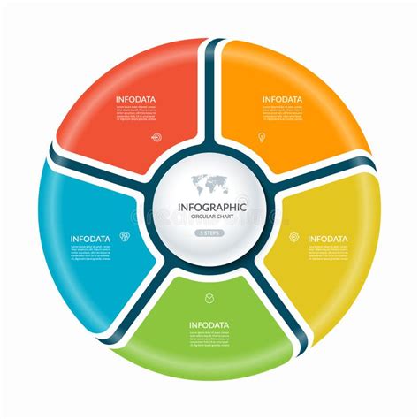 Infographic Circle Process Chart Cycle Diagram With Steps Parts Images