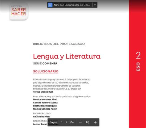 Solucionario Lengua Y Literatura 2 Eso Santillana Pdf 2022