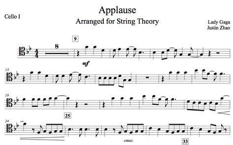 Applause - Lady Gaga, for 5 Cellos — String Theory Cellos