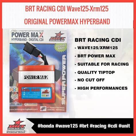 Original Powermax Brt Hyperband Racing Cdi Xrm 125 Wave 125 Lazada Ph