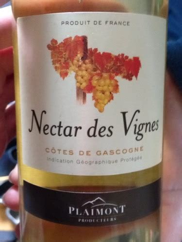 Plaimont Nectar Des Vignes C Tes De Gascogne Vivino Us