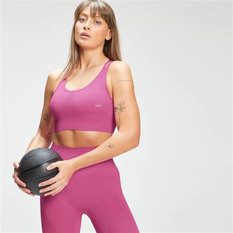 Reggiseno Sportivo MP Tempo Seamless Rosa MYPROTEIN