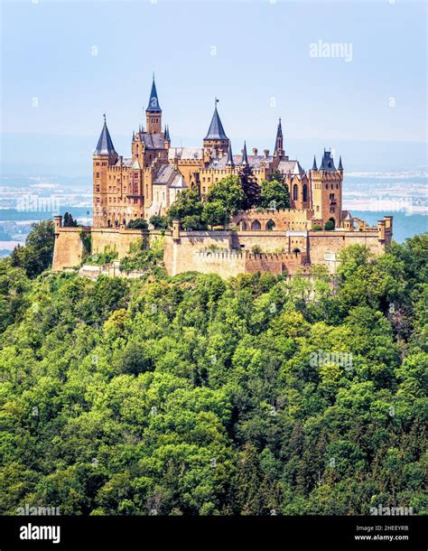 Hohenzollern Castle Or Burg On Mountain Top Germany Europe It Is