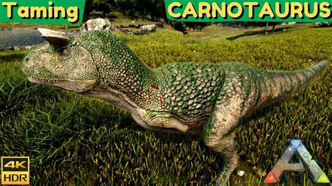 Ark Taming A Carnotaurus YouTube