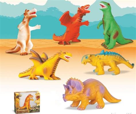 Dinossauro Brinquedo Miniatura Jurassic World Drag O De Vinil Dinopark