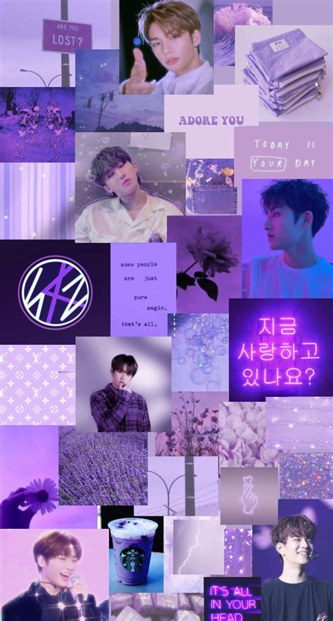 Purple Stray Kids Wallpaper Kids Wallpaper Purple Aesthetic