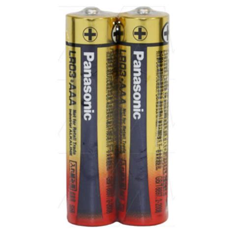 Panasonic Lr Xw Industrial Grade Aaa Size Alkaline Battery Signature