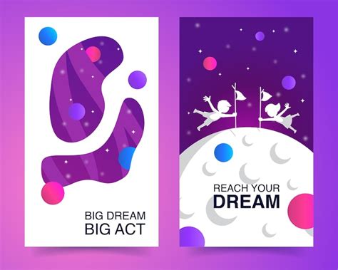 Premium Vector | Outer space kids banner illustration welcome banner