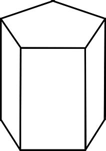 White Pentagonal Prism Free Vector Clipart Images On Creazilla