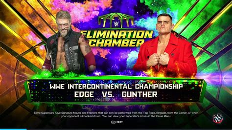 Wwe K Full Match Edge Vs Gunther Wwe Ic Title Match Youtube