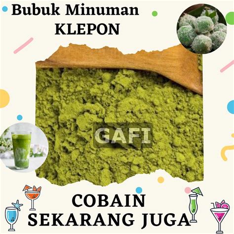 Jual Bubuk Minuman Rasa Klepon 1Kg Minuman Klepon Kiloan Drinking