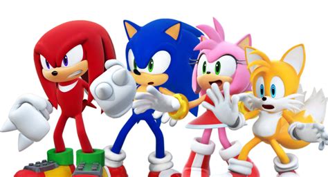 Knuckles Protects Sonic Amy And Tails By Markendria2007 On Deviantart