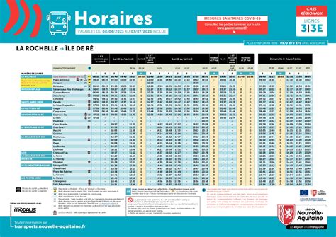 Calam O Horaires De Bus E Du Avril Au Juillet