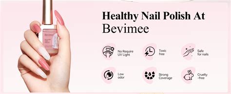 Amazon Bevimee Quick Dry Nail Polish Air Fast Drying Sheer Nude Regular Color Nail Polish