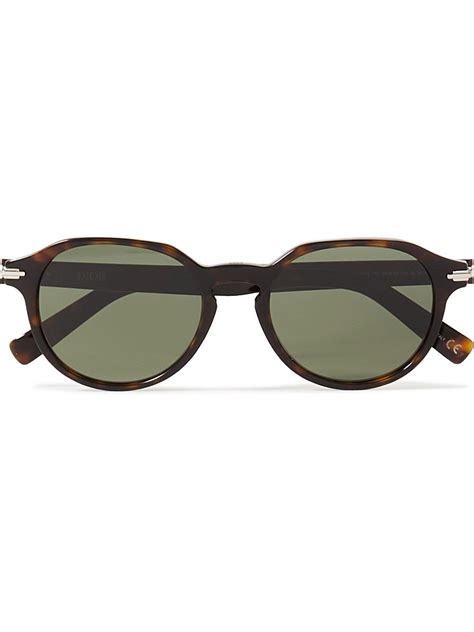 Dior Eyewear - DiorBlackSuit Round-Frame Tortoiseshell Acetate ...