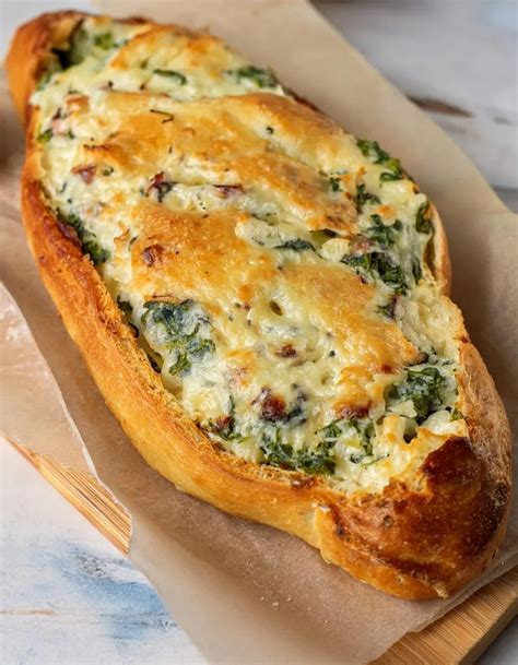 Spinach And Artichoke Stuffed Bread