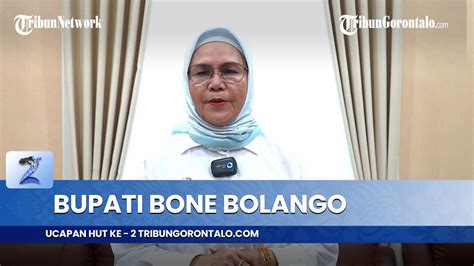 Ucapan Hut Ke Tribungorontalo Dari Bupati Bone Bolango Merlan S