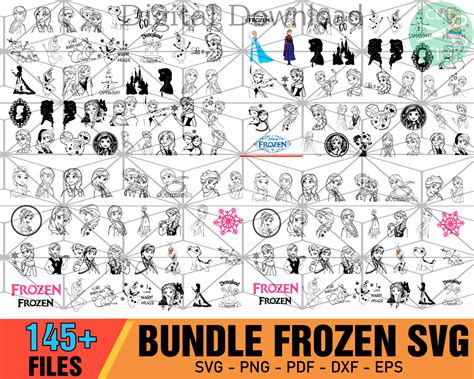 145 Frozen Bundle Svg Frozen Svg Elsa Svg Anna Svg Olaf Svg Artofit