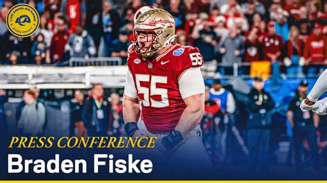 Rams Nfl Draft Press Conference Braden Fiske On Being Drafted To