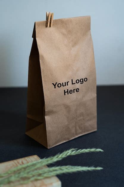 Premium PSD Paper Bag Mockup Eco Shopping