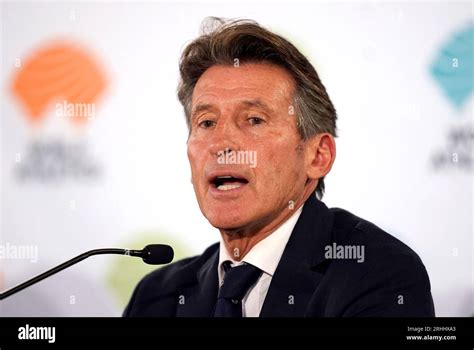 Newly Re Elected President Of World Athletics Sebastian Coe During A