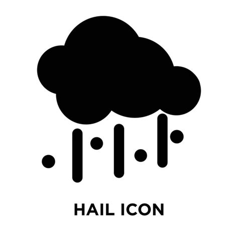 Hail Icon Vector Isolated White Background Logo Concept Hail Sign Stock