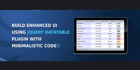 Jquery Data Table Learn How To Implement Jquery Datatable Atelier