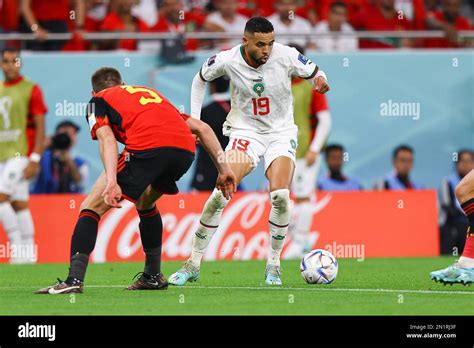 Youssef En Nesyri During The Fifa World Cup Qatar Group F Match