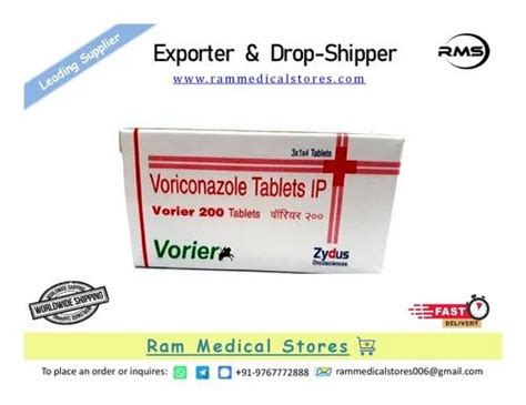 Voriconazole Mg Vorier Mg Zydus Cadila X Tablets At Rs