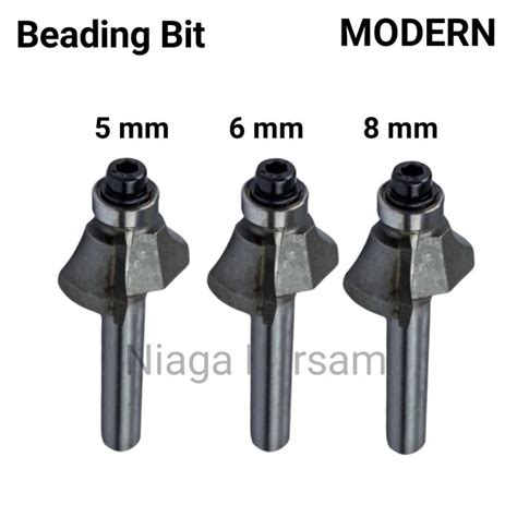 Mata Profil Kayu Beading Bit MODERN 5 Mm 6 Mm 8 Mm Trimmer Pisau Router