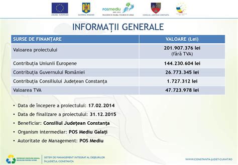 PROGRAMUL OPERAȚIONAL SECTORIAL DE MEDIU ppt download