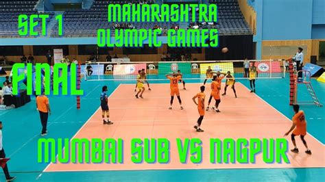 Maharashtra Olympic Games Mumbai Sub Vs Nagpur Final Volleyball