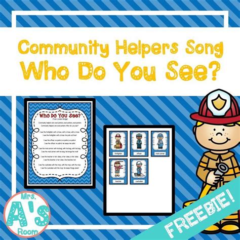 Community Helpers Songs for Preschool | Mrs As Room | Community helpers ...
