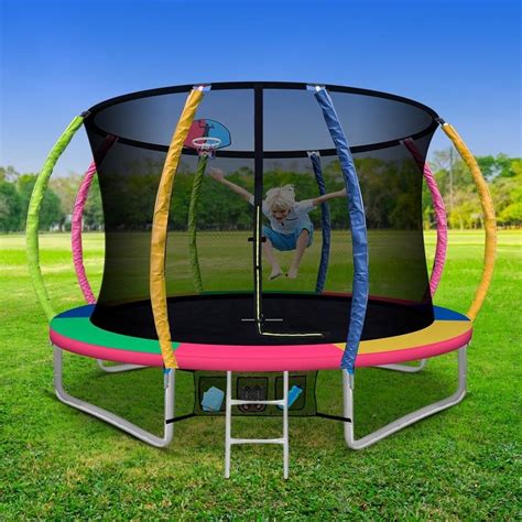 Everfit 10ft Trampoline For Kids W Ladder Enclosure Safety Net