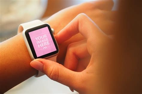 Closeup Person Using Smartwatch Mediamodifier