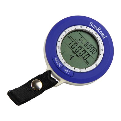 User Manuals: Sunroad SR204 Digital Fishing Barometer