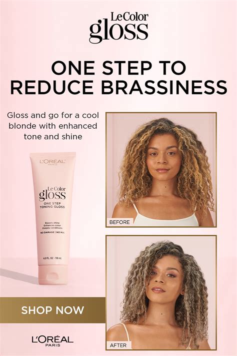 L Oreal Paris Le Color One Step Hair Toning Gloss Cool Blonde Ounce Damp Hair Styles Hair
