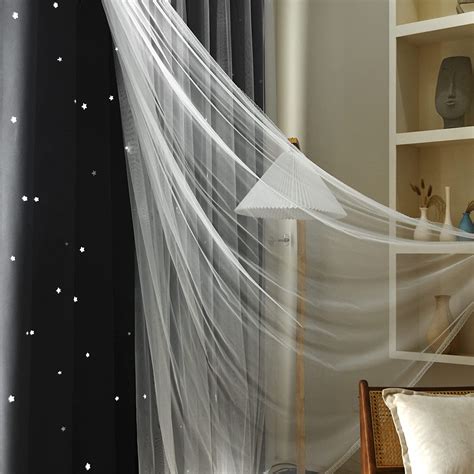 Kinryb Black Star Cut-Out Blackout Curtains Review 2024